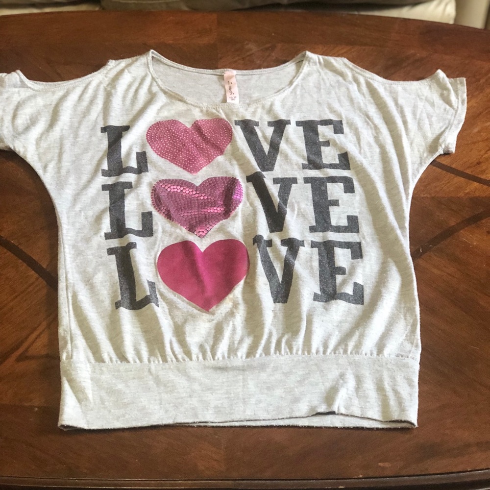 Cute medium gray blouse for girls
